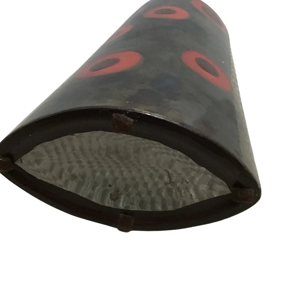 Large Abstract Vase Modern Art Glass Ceramic Hematite Decorative Unique‎